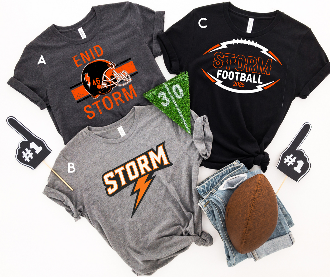 Storm Football Tees