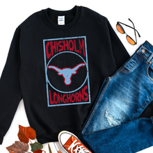 Load image into Gallery viewer, Longhorns Oversized Print Sweatshirt
