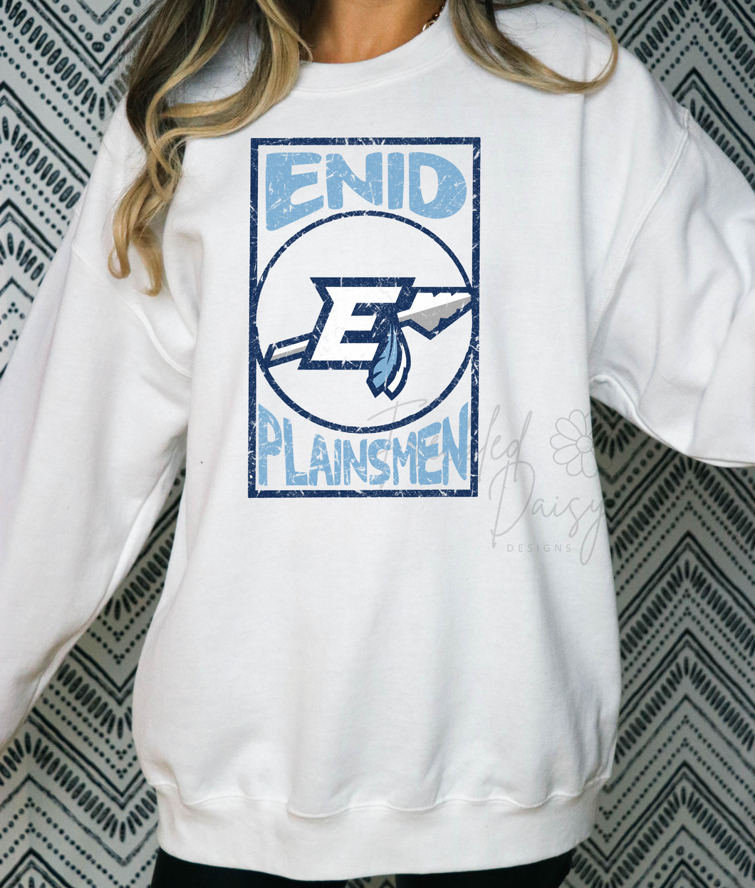 Plainsmen Oversized Print Sweatshirt