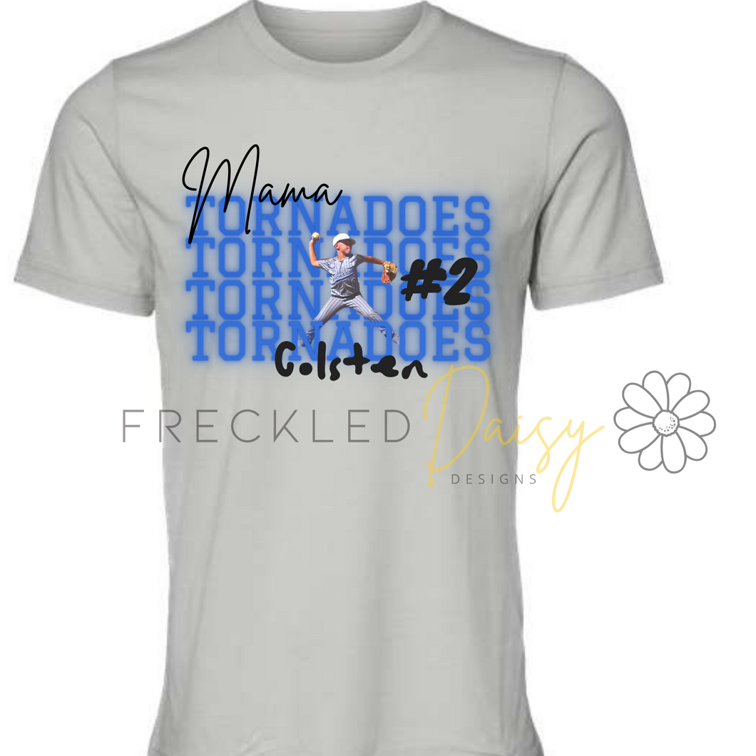 Custom  Shadow Mascot Photo Tee