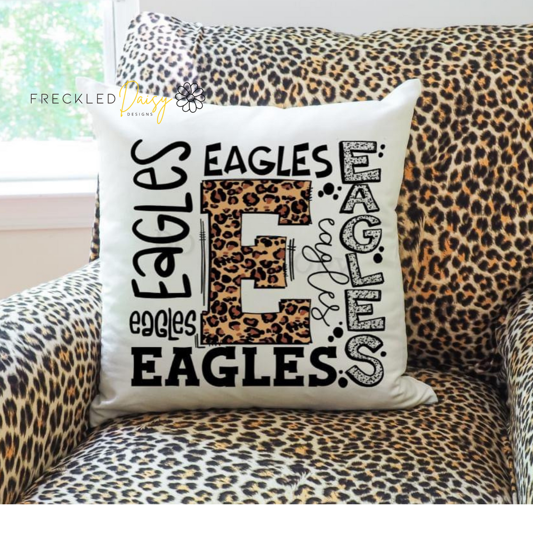 Leopard Team Throw Pillow Cover