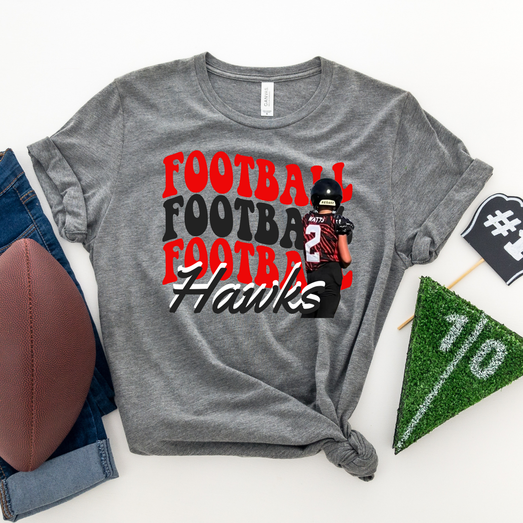 Custom Football Tee