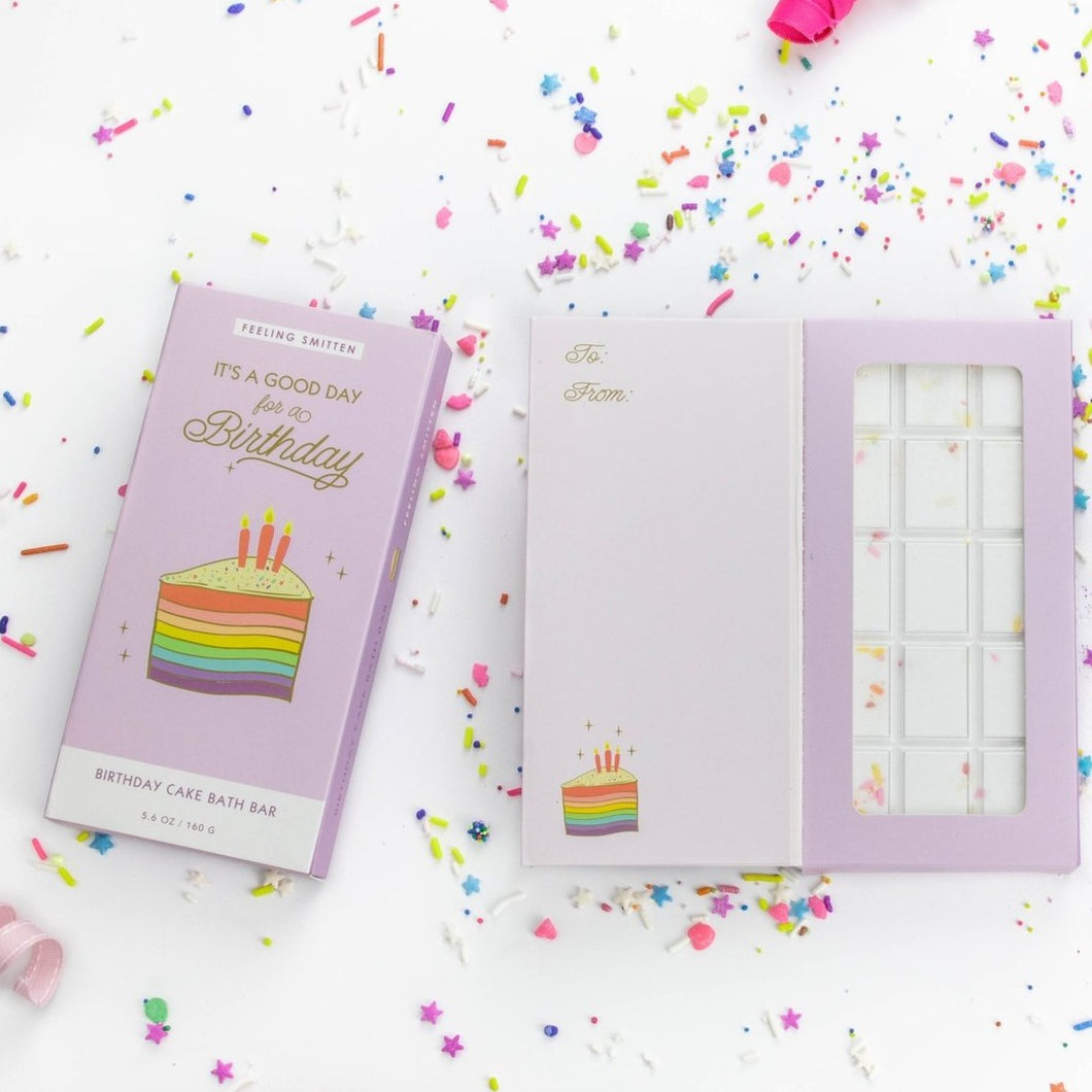 It's a good day for a birthday! Rainbow Bath Bar