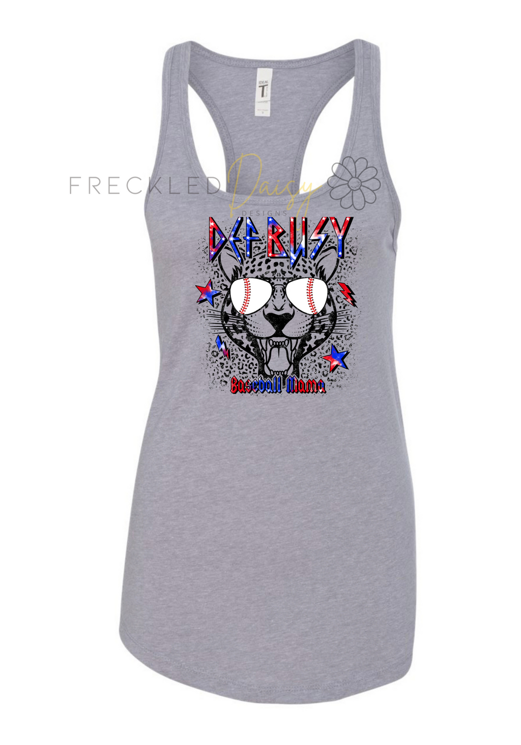 Def Busy Baseball Mama Tank Top