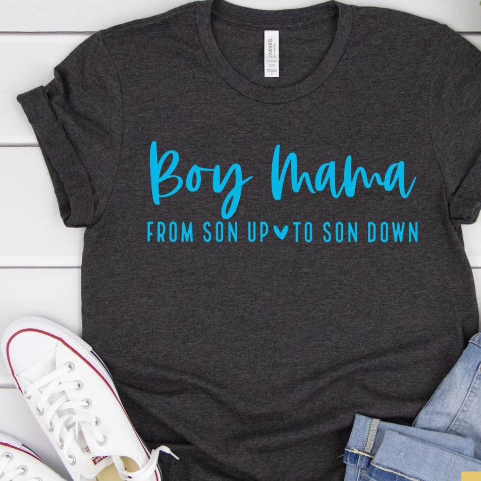 Boy Mama- Blue Ink