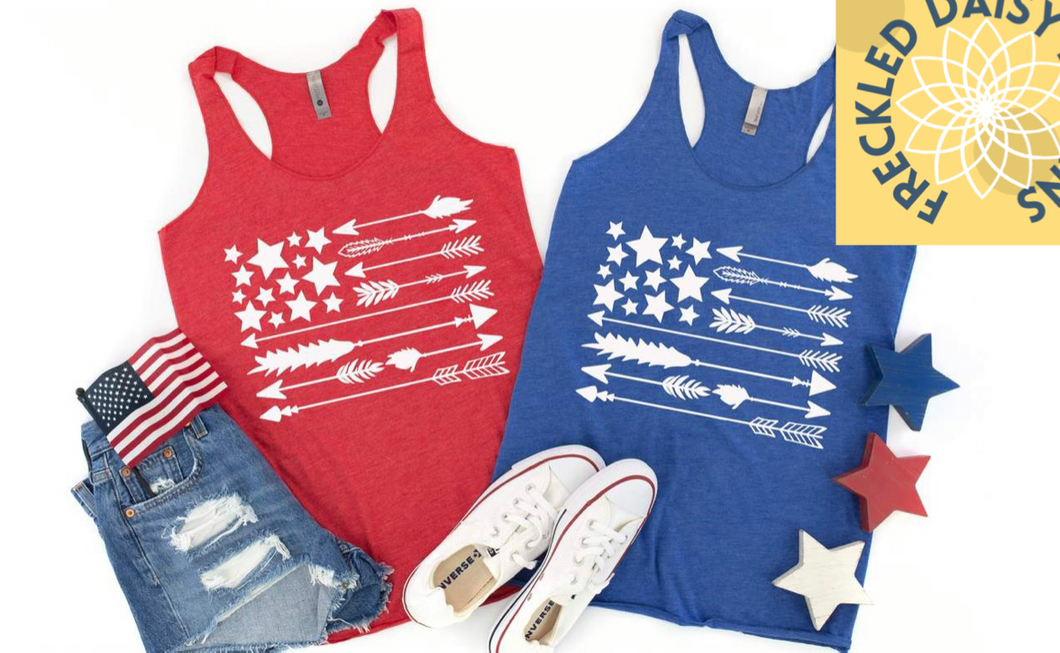 Stars & Arrows flag tank