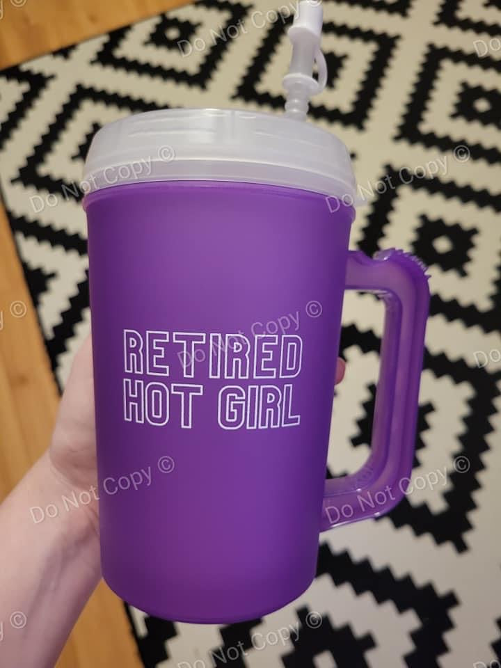 22 oz. Mega Mug- Retired Hot Girl