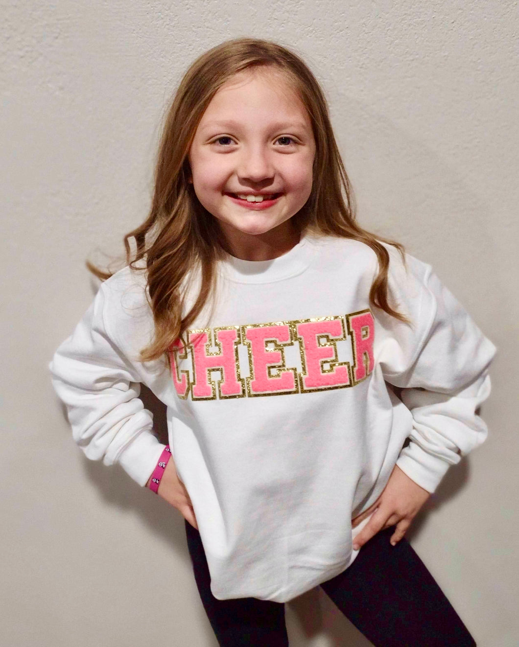 Cheer Chenille Patch Sweatshirt