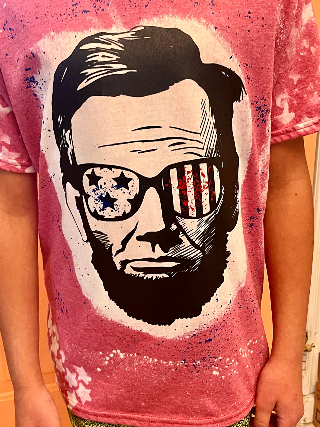 Stars and Stripes Abe- confetti bleached