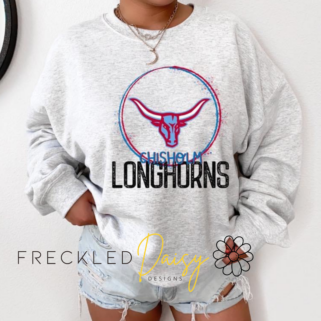 Youth Chisholm Longhorns Crewneck Sweatshirt