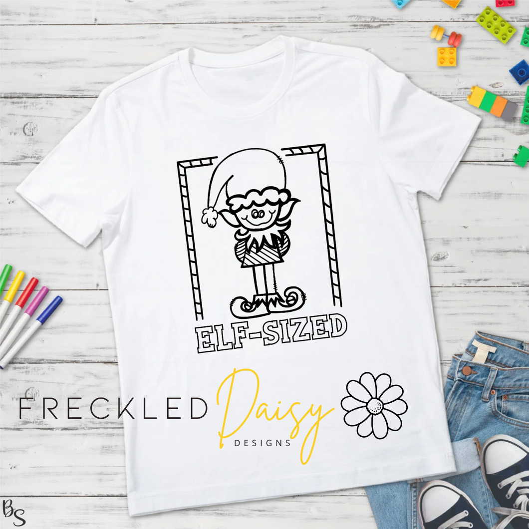 Elf Sized Coloring Shirt