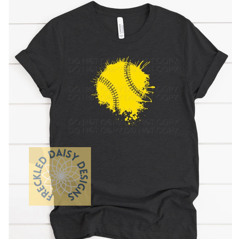 Splattered Softball -Ready for your team name
