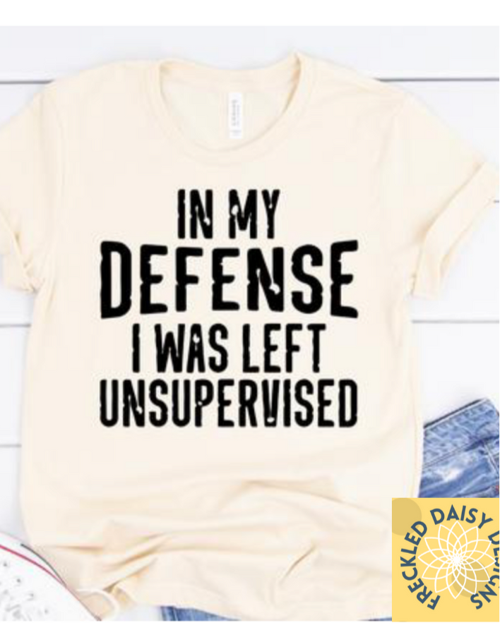 In my defense I was left unsupervised