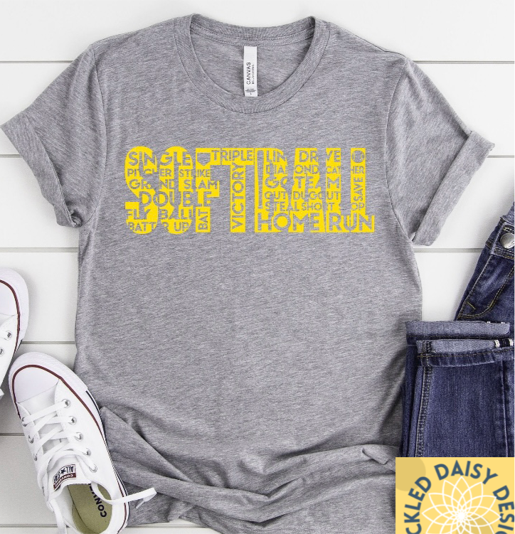 Softball Words-Adult