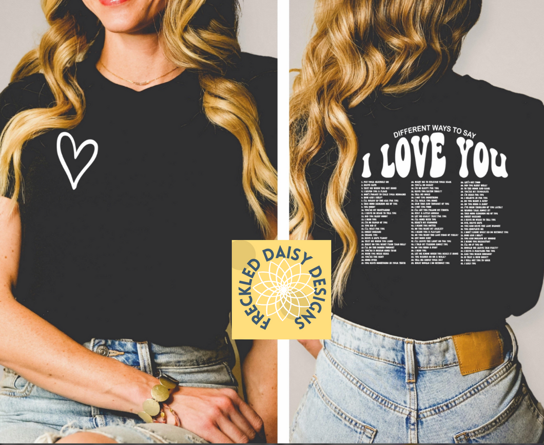 Ways to Say “I Love You.”